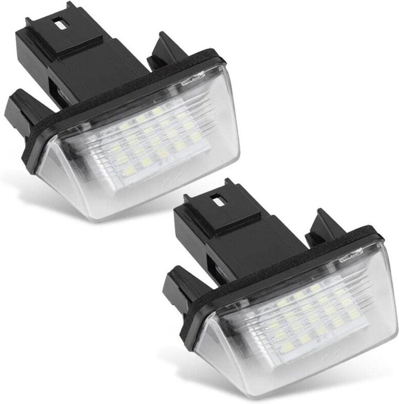 Aiperq - ymyny 2 Stück 18 LED-Kennzeichenbeleuchtung fürs Auto, links und rechts, für C3 2002–2009/BERLINGO/306 307 406 ...