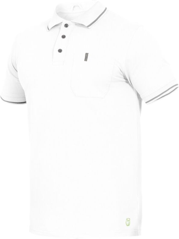 Thumbnail - Polo-Shirt Flex-Line FLEXU04 Gr. m weiß - Leibwächter