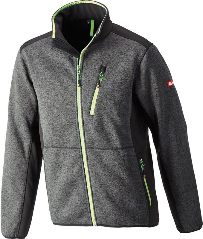 Strickjacke,Softshell,Gr. L,dunkelgr.-lime Fortis