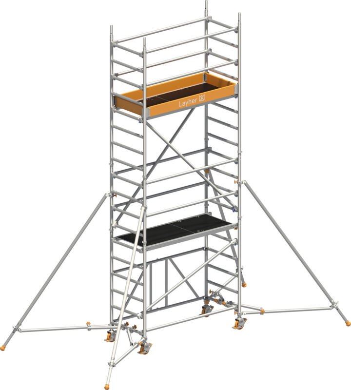 Layher Rollgerüst Zifa P2 mit Gerüststützen 5,61m AH