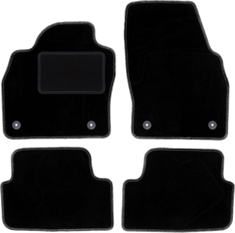 Schwarze Veloursmatten für: Audi A1 II (GB) Fließheck (2018-)