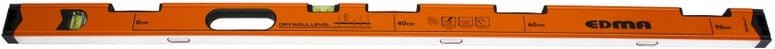 Edma - Wasserwaage 120 cm Spezial für Trockenbauer 175355