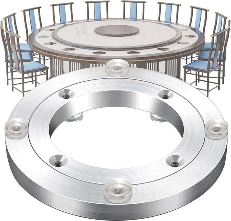 Hochleistungs-Lazy-Susan-Basis, 12-cm-Drehtellerlager, Tischlager aus Aluminiumlegierung, geräuschlos um 360 ° drehbar, ...
