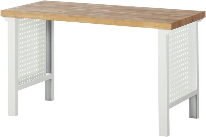 Rau Seiten-Lochwand für Werkbankfuß 7000, H617mm, für Fußtiefe 850mm, RAL7035