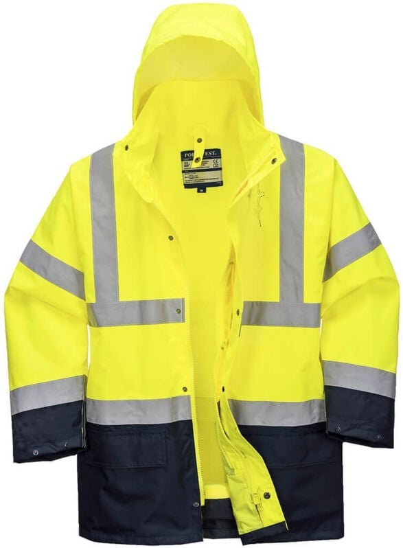 5-in-1 Essential Parka Bicolor Gelb/Navy S