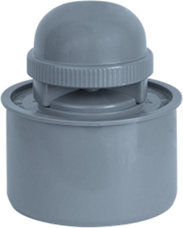 airfit Rohrbelüfter DN 90für Abflussrohr, aus PP, grau