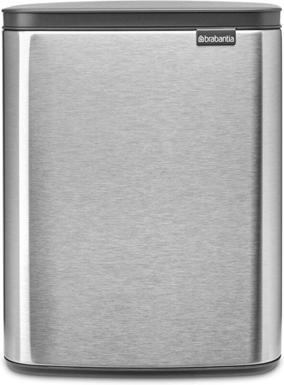 Brabantia - Abfalleimer de Abfallbehälter Bo 12 l - Formschön und praktisch - Deckel de leichtes Öffnen und Schließen su...