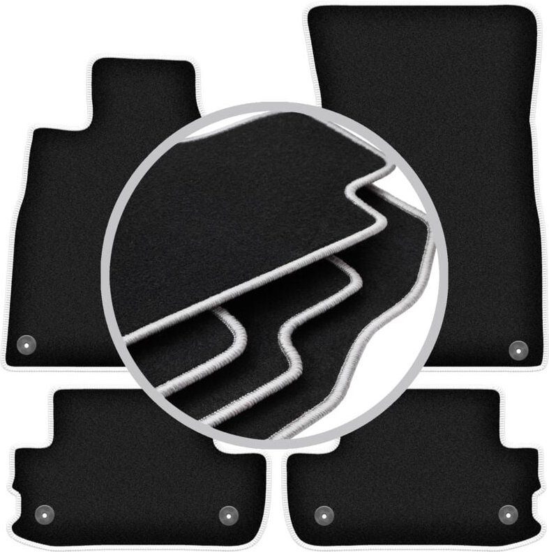 CARLUX-SILVER Autofußmatten für: Mercedes S W222 Coupé (2013-)