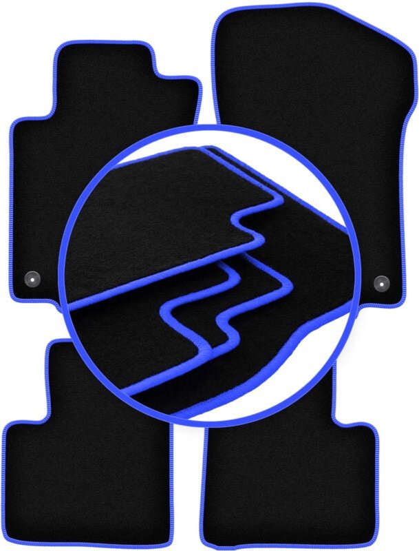 CARLUX-BLUE Autofußmatten für: Mercedes GL I X164 SUV (2006-2012)