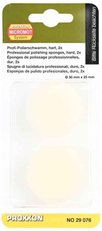 Proxxon 29076 Polierschwämme 30 mm hart 2 Stück k