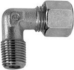 Winkel-Einschraubverschraubung, r 1/4 a., Rohr-Ø 12, Stahl verz. - Riegler