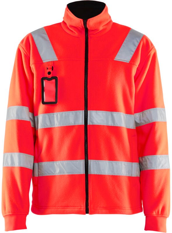 Hochsichtbare Polar-Arbeitsjacke 4833 - Neonrot 4XL
