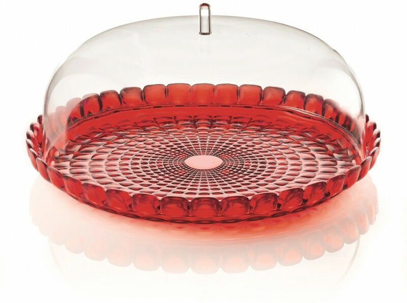 Guzzini - Kleines Tiffany-Rotes Kuchenform-Set 30x27h cm