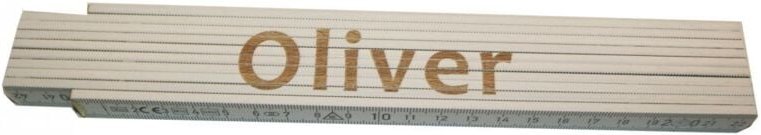 Zollstock Oliver 2 m weiß Zollstock