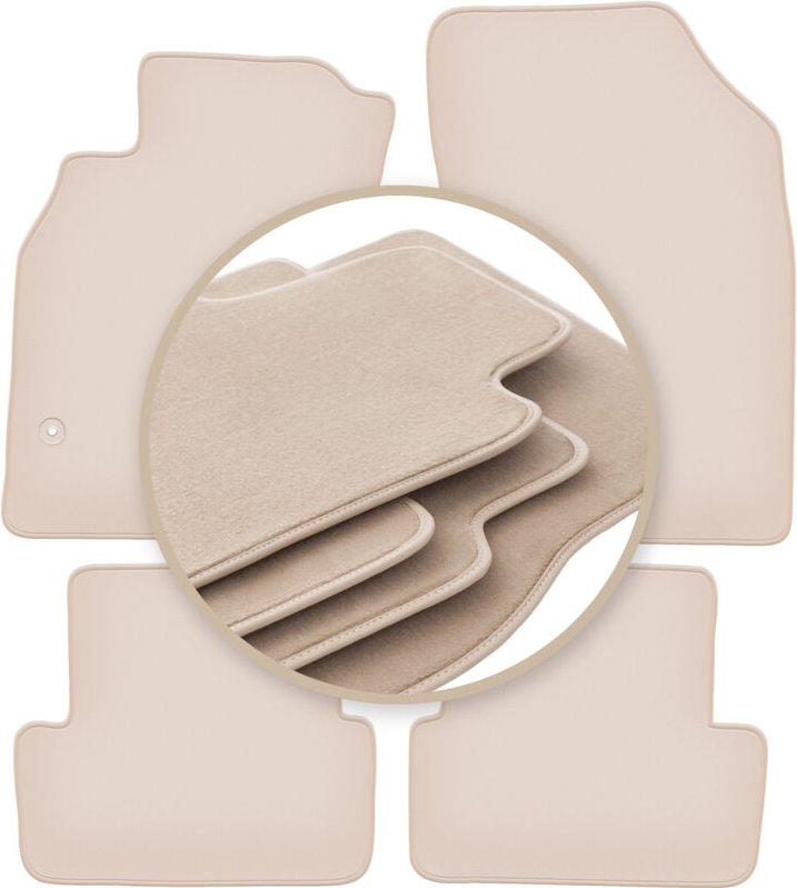 Beige PREMIUM-Matten für: Renault Fluence Limousine 2009-2016