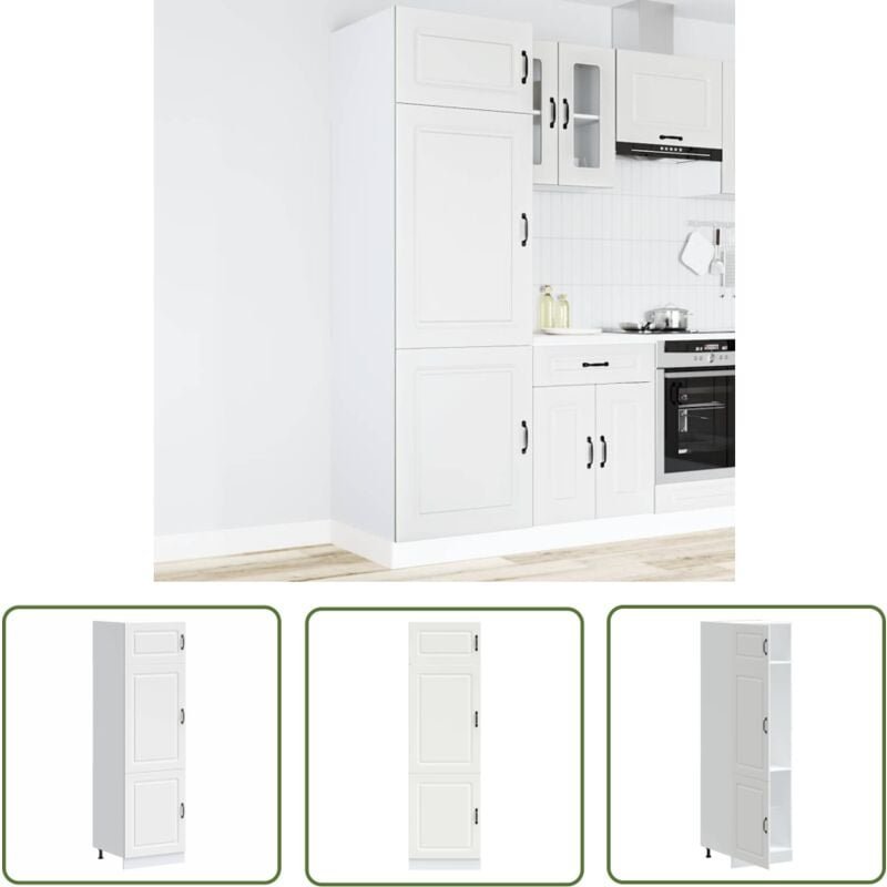 The Living Store - vidaXL Küchenschrank Kalmar Weiß Holzwerkstoff