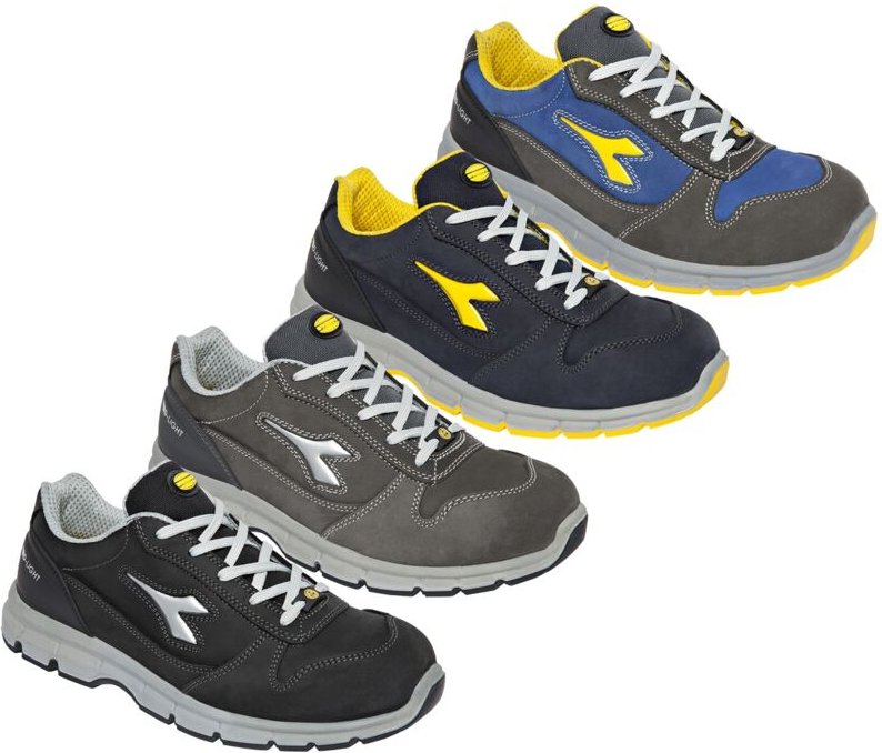 Diadora Run ll Low S3 ESD SRC Schuhe - 40 EU - Grau / Blau