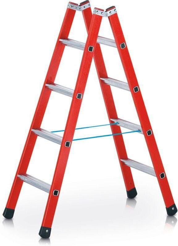 Zarges Breitsprossen-Stehleiter in GFK-Mischbauweise EFAmix B 2x4 Sprossen