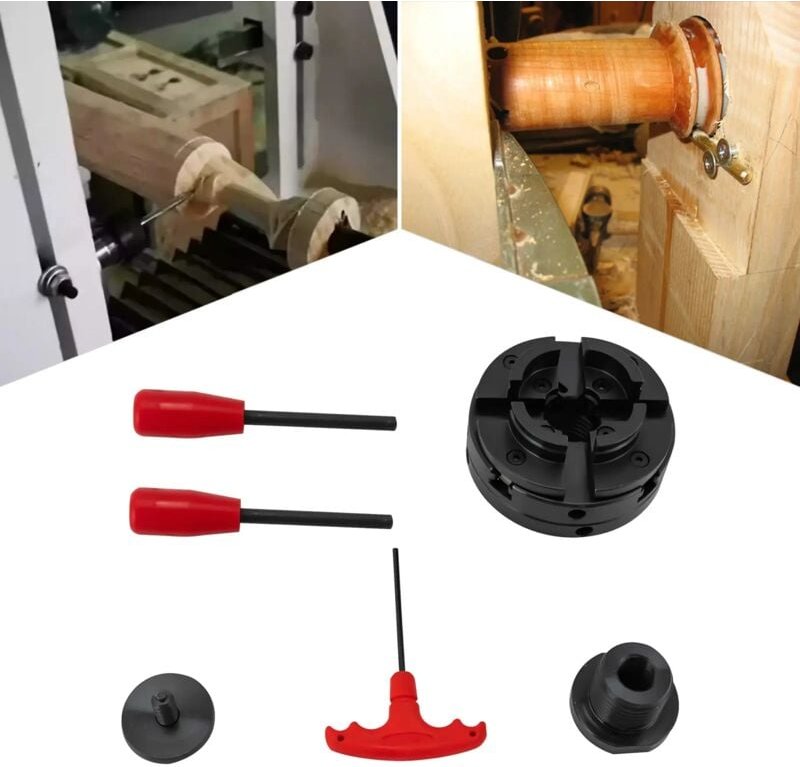 4-Backenfutter M33 Spannfutter+M18 Gewindeadapter Selbstzentrierend Selbstzentrierendes Vierbackenfutter, für Die Allgem...