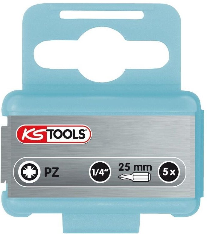 1/4" EDELSTAHL Bit, 25mm, PZ3, 5er Pack