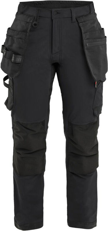 Stretch-Arbeitshose Damen 4D 7121 - Schwarz M - FR(42) - SE(C40) - Kurz