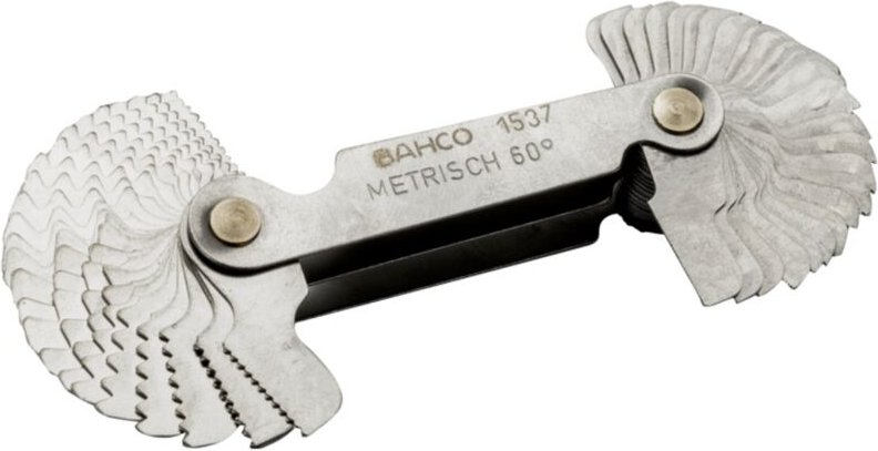 Bahco Schraublehre, 60° metrisch und 55° Whitworth, 30 mm