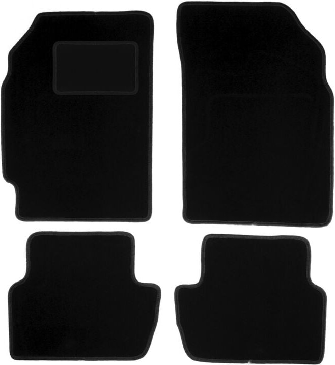 Schwarze Veloursmatten für: Chevrolet Spark III M300 Fließheck (2009-2015)