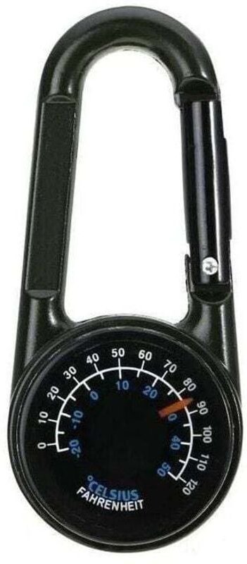 3-in-1 Multifunktions-Mini-Karabiner, Kompass, Thermometer, Outdoor-Wander-Überlebenshaken, Ring, Karabinerkette, Campin...