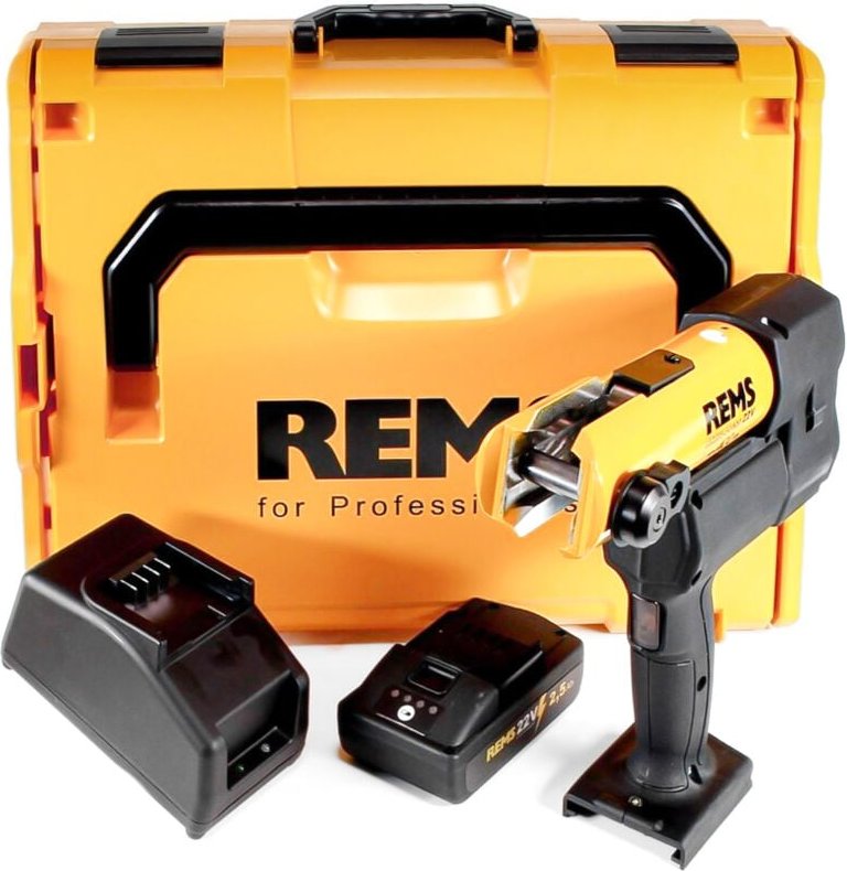 Akku-Press 22V acc 32kN + 1x Akku 2,5Ah + Schnellladegerät in L-Boxx Set ( 576011 R220 ) - Rems