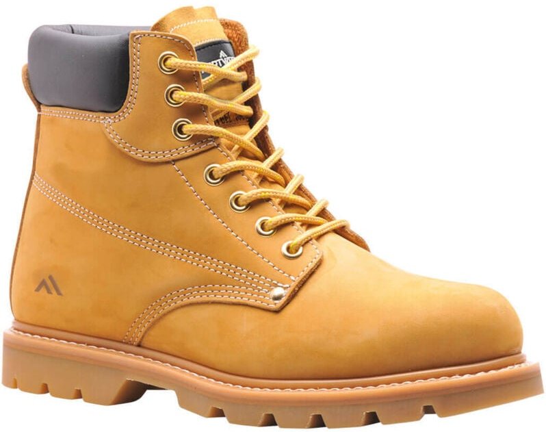 Hochsicherheitsstiefel, Flexi-Welt genäht SB HRO Honig 43