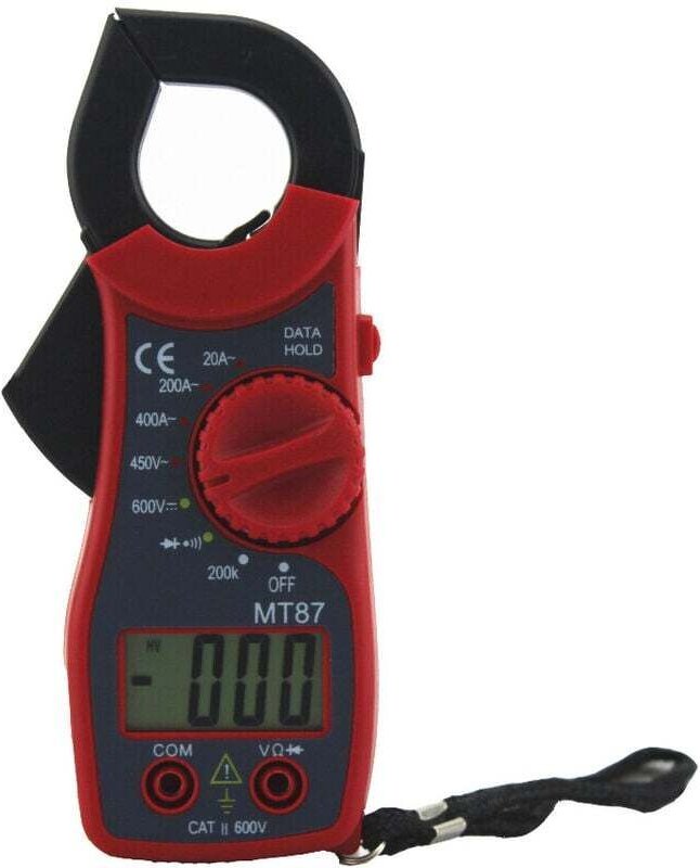 Jalleria - MT-87 Multimeter Strom- und Spannungszange Messgerät Widerstands- und Spannungsmessung MT87 Stromzange Digita...