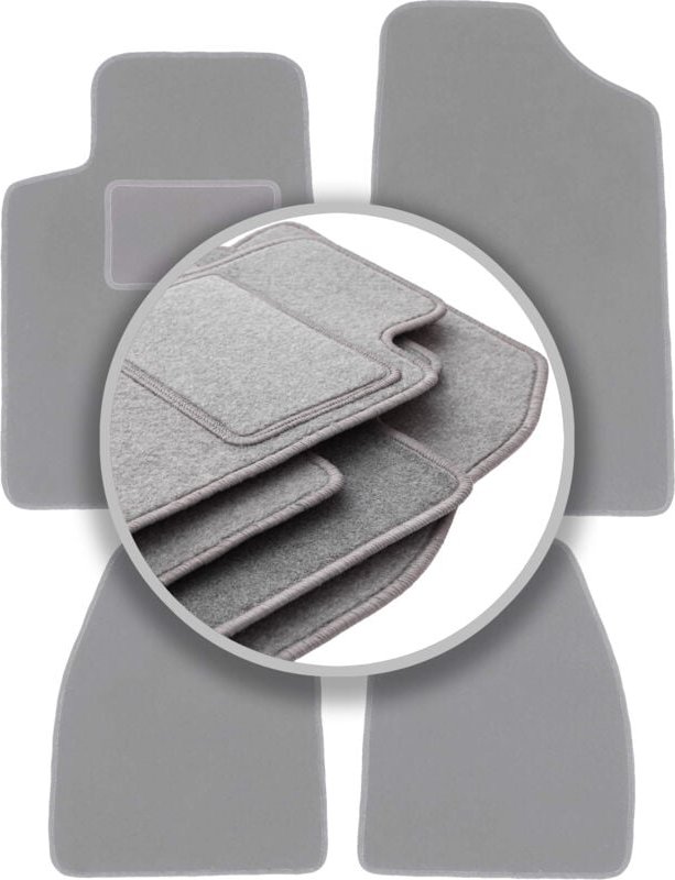 Graue Autofußmatten für: Citroen C6 Limousine (2005-2012)