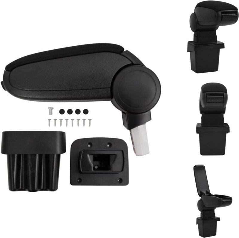 Kfz-Sitze - Living Auto-Armlehne Schwarz 15x31,5x(35-51) cm abs - Schwarz