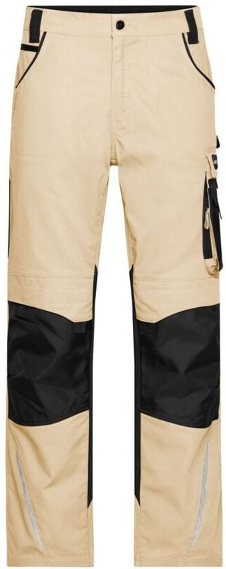 Thumbnail - James&nicholson - Arbeitsbundhose JN832 Gr. 62 stone/black