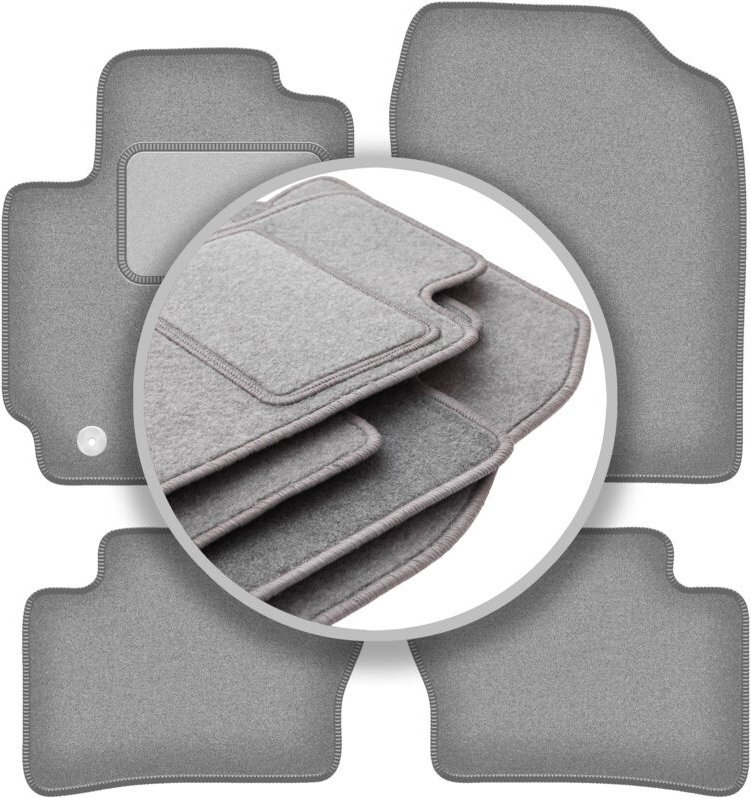 Fußmatten Aschegrau für: Kia Picanto III Schrägheck (2017-)