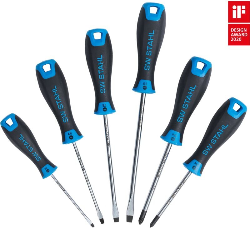 Sw Stahl - SW-Stahl Schraubendrehersatz, Schlitz + Kreuzschlitz, 6-teilig, 32810L