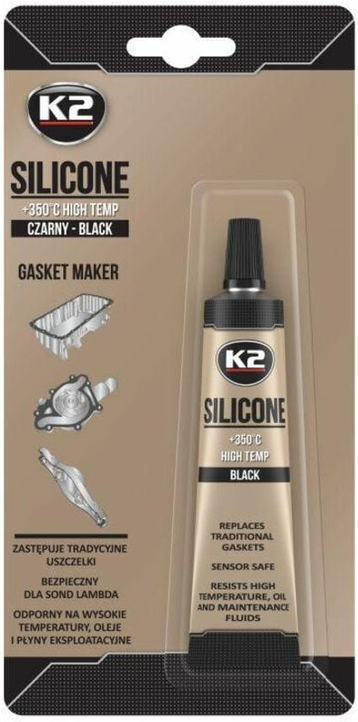 K2 - Silikon de Hochtemperatur-Silikonblister +350°C 21 g Hochtemperaturbeständig Ideal für alle Fabrikate de Fahrzeuge ...