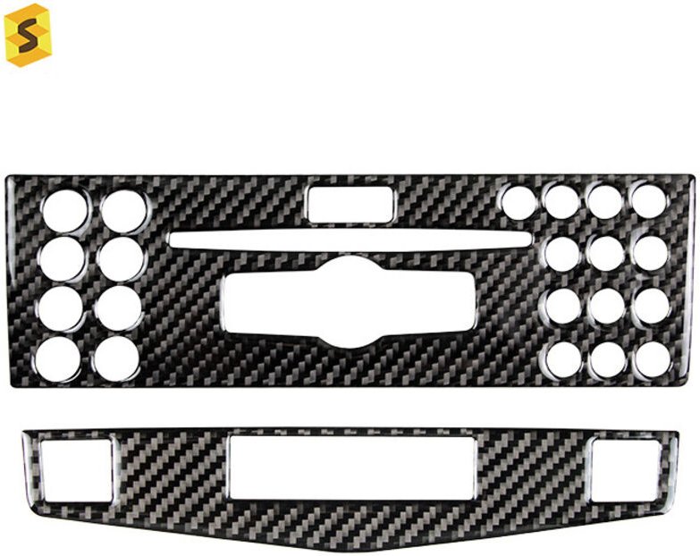 Thumbnail - C-Klasse W204, C-Klasse W204, W204, Innenverkleidung aus Kohlefaser für Mittelkonsole, Navigationsfeld, Zieraufkleber, E...