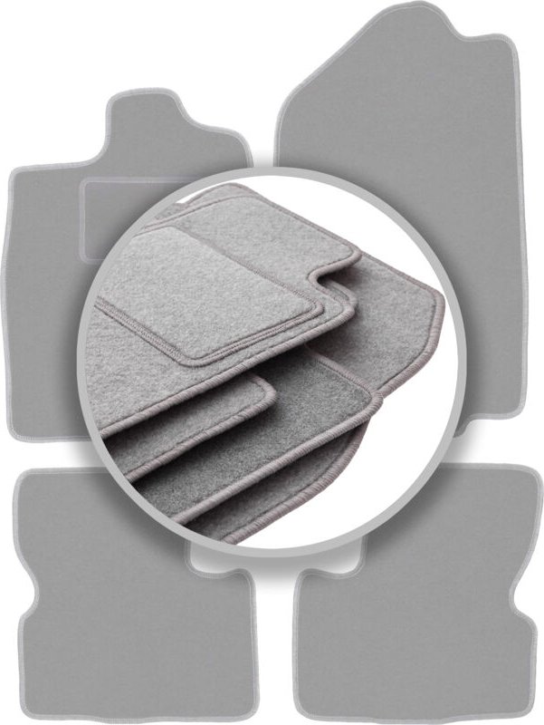 Graue Autofußmatten für: Opel Vectra A Limousine, Liftback, Fließheck (1988-1995)