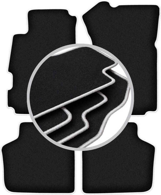 CARLUX-SILVER Autofußmatten für: Honda Legend II Limousine (1991-1996)