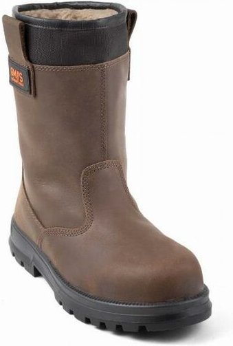 Gaston Mille - kama S3 ci gefütterte Stiefel aus braunem Leder Stahlkappe und -Sohle - Größe 43 - RAMA3-43
