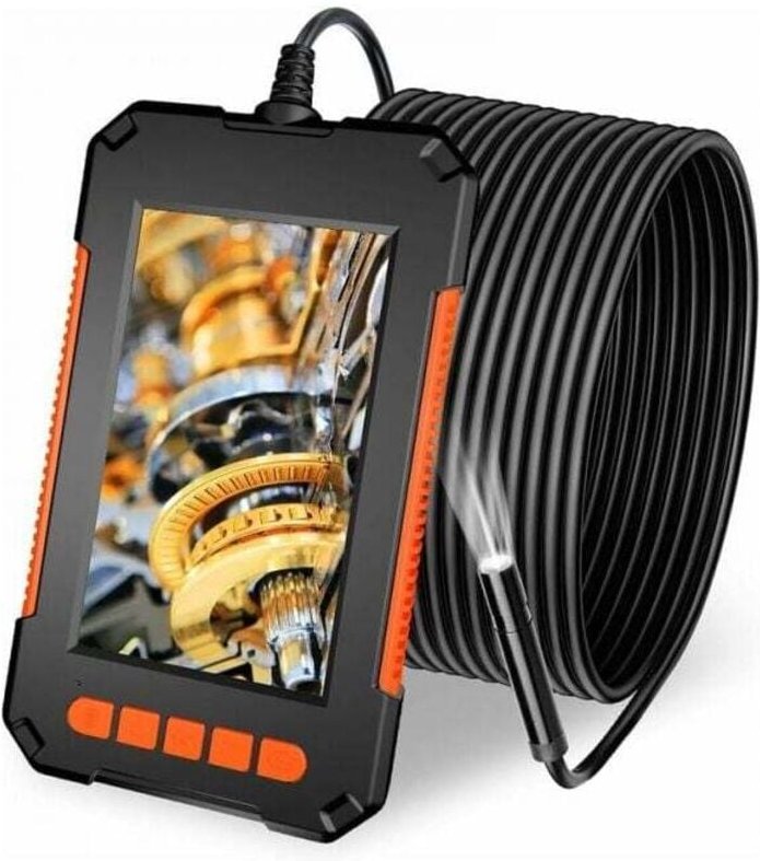 Endoskopkamera, 1080P HD-Endoskopkamera, Rohrinspektionskamera, 4,3-Zoll-LCD-Bildschirm, IP67 wasserdicht mit 2600 mAh, ...