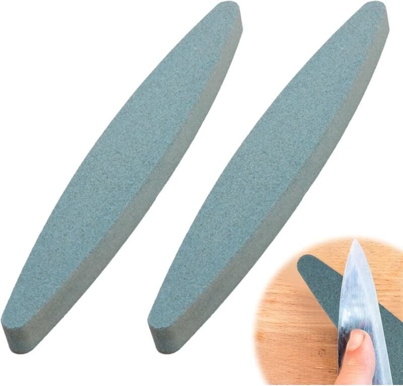 Gabrielle - 2er-Set Schleifsteine mit Körnung zum Schärfen von Gartengeräten, ideal für Gartenscheren, Spaten, Schaufeln...