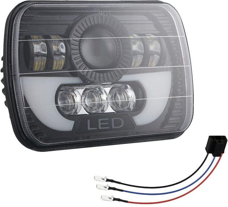 Woosien - 7x6 5x7 120w Auto-LED-Scheinwerfer Hi/Lo Beam für Chevy Van 1500 2500 3500