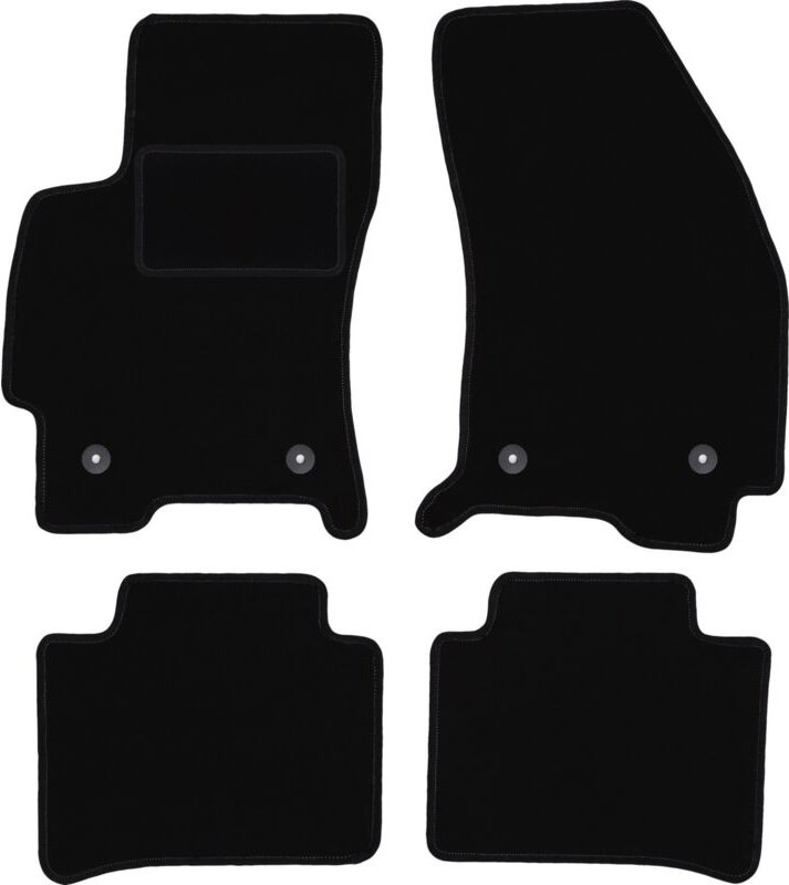Schwarze Veloursmatten für: Ford Mondeo MK3 Kombi, Liftback, Limousine (2001-2007)