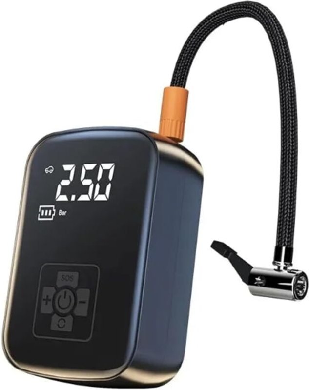 Drahtlose Auto-Luftpumpe, Luftkompressor, Reifendruckerkennung, für Fahrrad, Motorrad