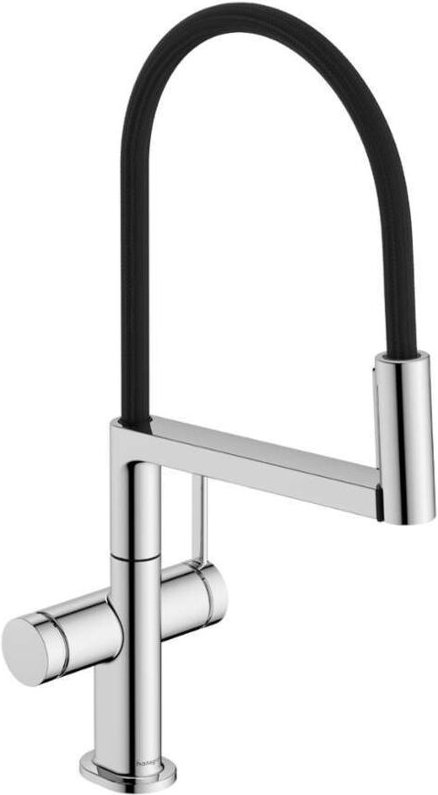 Talis Select M54 PowderSpray - Spültischarmatur mit flexiblem Arm und Brause, EcoSmart, Chrom 72861000 - Hansgrohe