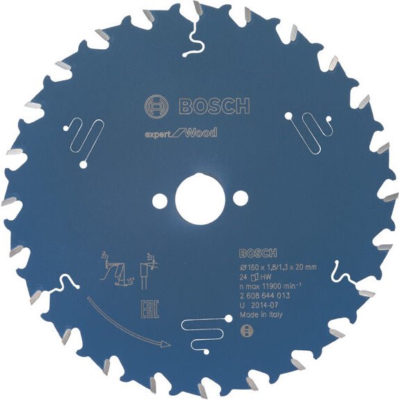 Kreissägeblatt Expert for Wood, 160 x 20 x 1,8 mm, 24 - Bosch