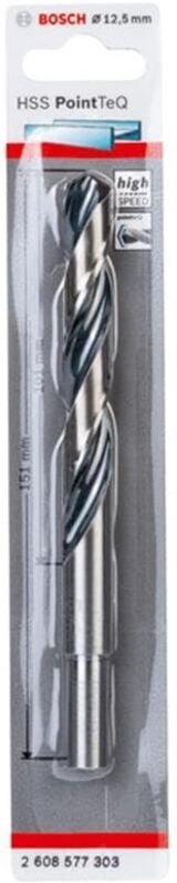 Bosch 1x HSS PointTeQ DIN 338 red. Schaft 12,5 x 101 x 151 mm - 2608577303