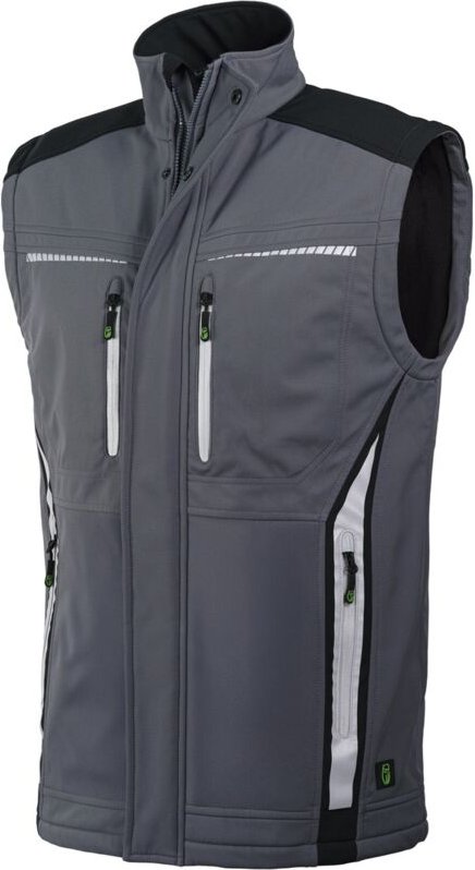 Leibwächter Softshell-Bodywarmer FLEXB Gr. 3XL grau/schwarz